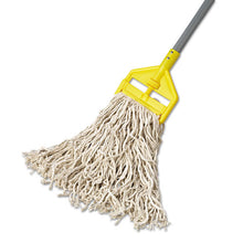 Load image into Gallery viewer, Rubbermaid® Commercial wholesale. Rubbermaid® Economy Cut-end Cotton Wet Mop Head, 16oz, 1&quot; Band, White, 12-carton. HSD Wholesale: Janitorial Supplies, Breakroom Supplies, Office Supplies.