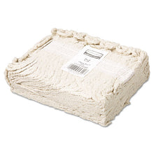 Load image into Gallery viewer, Rubbermaid® Commercial wholesale. Rubbermaid® Economy Cut-end Cotton Wet Mop Head, 20oz, 1&quot; Band, White, 12-carton. HSD Wholesale: Janitorial Supplies, Breakroom Supplies, Office Supplies.