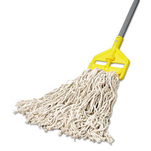 Load image into Gallery viewer, Rubbermaid® Commercial wholesale. Rubbermaid® Economy Cut-end Cotton Wet Mop Head, 20oz, 1&quot; Band, White, 12-carton. HSD Wholesale: Janitorial Supplies, Breakroom Supplies, Office Supplies.