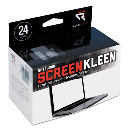Read Right® wholesale. Notebook Screenkleen Pads, Cloth, 7 X 5, White, 24-box. HSD Wholesale: Janitorial Supplies, Breakroom Supplies, Office Supplies.