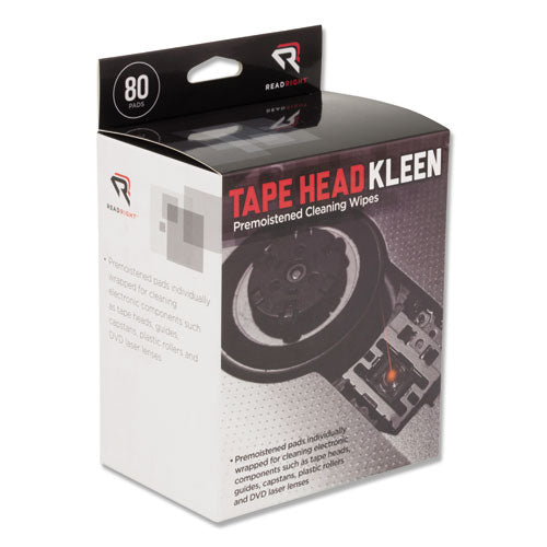 Read Right® wholesale. Tape Head Kleen Pad, Individually Sealed Pads, 5 X 5, 80-box. HSD Wholesale: Janitorial Supplies, Breakroom Supplies, Office Supplies.