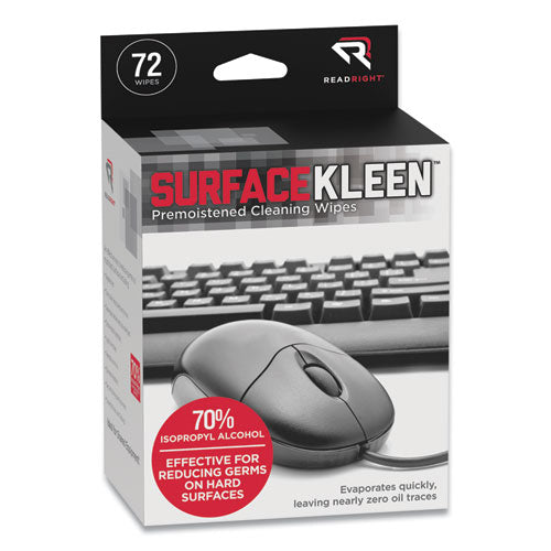 Read Right® wholesale. Surfacekleen Premoistened Alcohol Cleaning Wipes, 5 X 5, Foil Packet, 72-box. HSD Wholesale: Janitorial Supplies, Breakroom Supplies, Office Supplies.