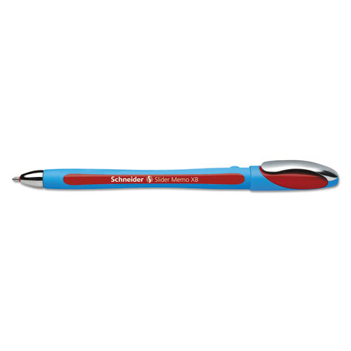 Schneider® wholesale. Slider Memo Xb Stick Ballpoint Pen, 1.4 Mm, Red Ink, Blue-red Barrel, 10-box. HSD Wholesale: Janitorial Supplies, Breakroom Supplies, Office Supplies.