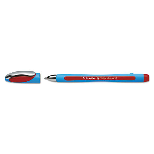 Schneider® wholesale. Slider Memo Xb Stick Ballpoint Pen, 1.4 Mm, Red Ink, Blue-red Barrel, 10-box. HSD Wholesale: Janitorial Supplies, Breakroom Supplies, Office Supplies.