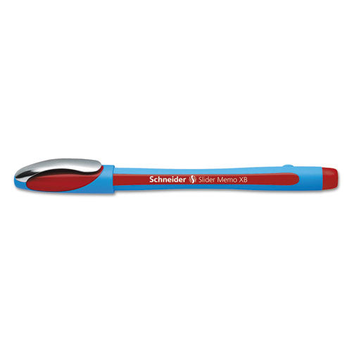 Schneider® wholesale. Slider Memo Xb Stick Ballpoint Pen, 1.4 Mm, Red Ink, Blue-red Barrel, 10-box. HSD Wholesale: Janitorial Supplies, Breakroom Supplies, Office Supplies.