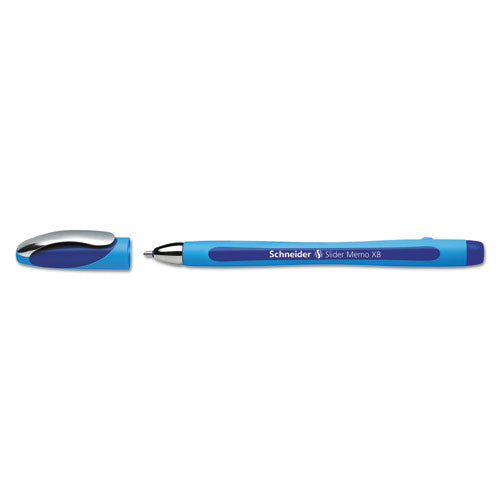 Schneider® wholesale. Slider Memo Xb Stick Ballpoint Pen, 1.4 Mm, Blue Ink, Blue Barrel, 10-box. HSD Wholesale: Janitorial Supplies, Breakroom Supplies, Office Supplies.