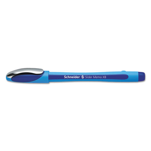 Schneider® wholesale. Slider Memo Xb Stick Ballpoint Pen, 1.4 Mm, Blue Ink, Blue Barrel, 10-box. HSD Wholesale: Janitorial Supplies, Breakroom Supplies, Office Supplies.