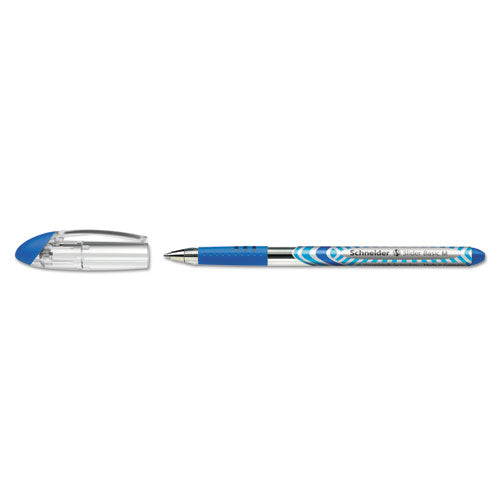 Schneider® wholesale. Slider Stick Ballpoint Pen, 0.8 Mm, Blue Ink, Blue-silver Barrel, 10-box. HSD Wholesale: Janitorial Supplies, Breakroom Supplies, Office Supplies.