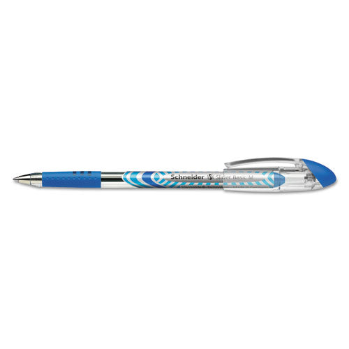 Schneider® wholesale. Slider Stick Ballpoint Pen, 0.8 Mm, Blue Ink, Blue-silver Barrel, 10-box. HSD Wholesale: Janitorial Supplies, Breakroom Supplies, Office Supplies.