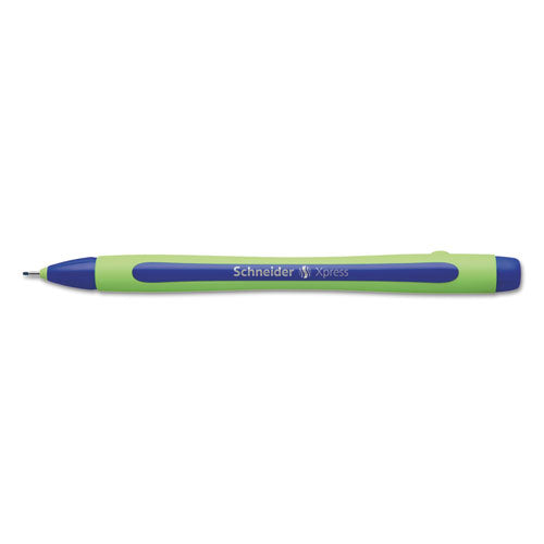 Schneider® wholesale. Xpress Fineliner Stick Pen, 0.8 Mm, Blue Ink, Blue-green Barrel, 10-box. HSD Wholesale: Janitorial Supplies, Breakroom Supplies, Office Supplies.