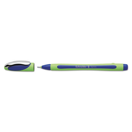 Schneider® wholesale. Xpress Fineliner Stick Pen, 0.8 Mm, Blue Ink, Blue-green Barrel, 10-box. HSD Wholesale: Janitorial Supplies, Breakroom Supplies, Office Supplies.