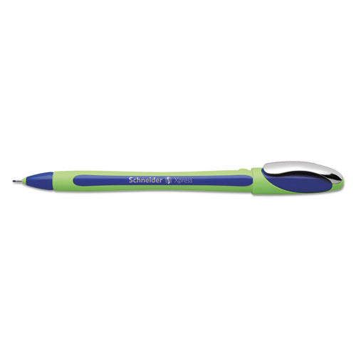 Schneider® wholesale. Xpress Fineliner Stick Pen, 0.8 Mm, Blue Ink, Blue-green Barrel, 10-box. HSD Wholesale: Janitorial Supplies, Breakroom Supplies, Office Supplies.