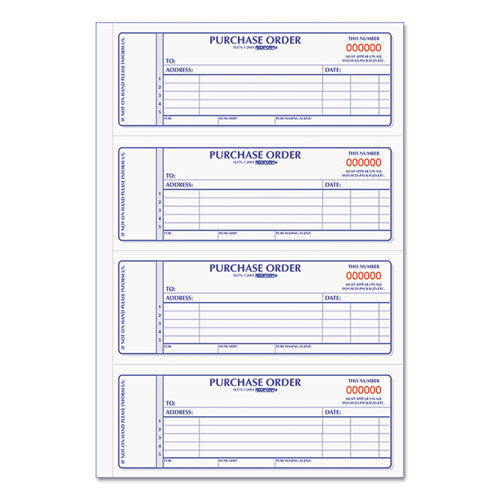 Rediform® wholesale. Purchase Order Book, 7 X 2 3-4, Two-part Carbonless, 400 Sets-book. HSD Wholesale: Janitorial Supplies, Breakroom Supplies, Office Supplies.