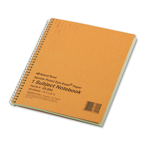 National® wholesale. Single-subject Wirebound Notebooks, 1 Subject, Narrow Rule, Brown Cover, 8.25 X 6.88, 80 Sheets. HSD Wholesale: Janitorial Supplies, Breakroom Supplies, Office Supplies.