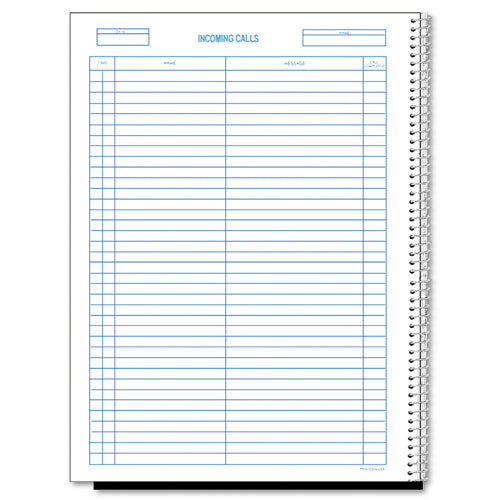 Rediform® wholesale. Wirebound Call Register, 8 1-2 X 11, 3, 700 Forms-book. HSD Wholesale: Janitorial Supplies, Breakroom Supplies, Office Supplies.