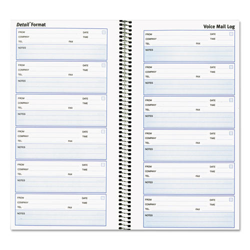 Rediform® wholesale. Voice Mail Wirebound Log Books, 5 5-8 X 10 5-8, 600 Sets-book. HSD Wholesale: Janitorial Supplies, Breakroom Supplies, Office Supplies.