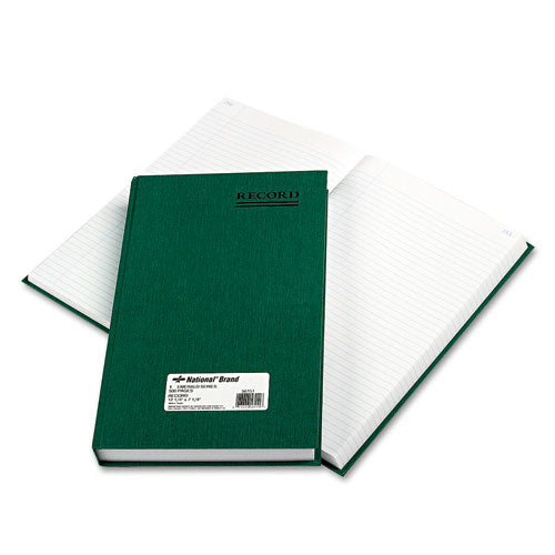 National® wholesale. Emerald Series Account Book, Green Cover, 500 Pages, 12 1-4 X 7 1-4. HSD Wholesale: Janitorial Supplies, Breakroom Supplies, Office Supplies.