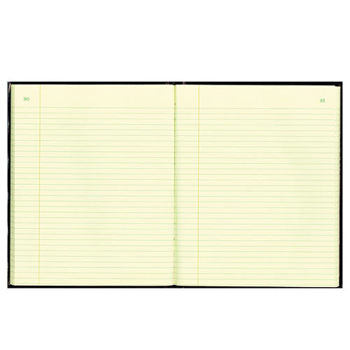 National® wholesale. Texthide Record Book, Black-burgundy, 150 Green Pages, 10 3-8 X 8 3-8. HSD Wholesale: Janitorial Supplies, Breakroom Supplies, Office Supplies.