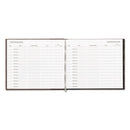 National® wholesale. Visitor Register Book, Black Hardcover, 128 Pages, 8 1-2 X 9 7-8. HSD Wholesale: Janitorial Supplies, Breakroom Supplies, Office Supplies.