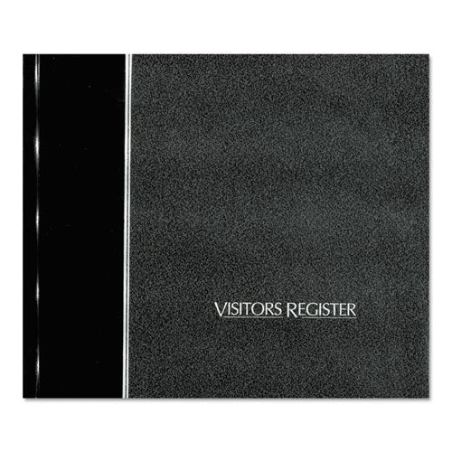 National® wholesale. Visitor Register Book, Black Hardcover, 128 Pages, 8 1-2 X 9 7-8. HSD Wholesale: Janitorial Supplies, Breakroom Supplies, Office Supplies.