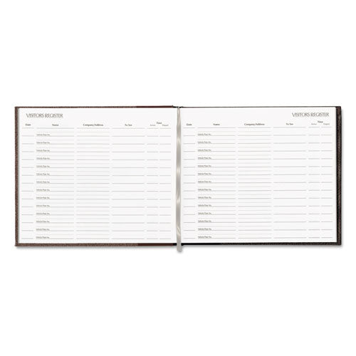 National® wholesale. Visitor Register Book, Burgundy Hardcover, 128 Pages, 8 1-2 X 9 7-8. HSD Wholesale: Janitorial Supplies, Breakroom Supplies, Office Supplies.