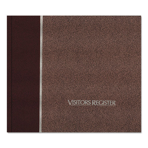 National® wholesale. Visitor Register Book, Burgundy Hardcover, 128 Pages, 8 1-2 X 9 7-8. HSD Wholesale: Janitorial Supplies, Breakroom Supplies, Office Supplies.