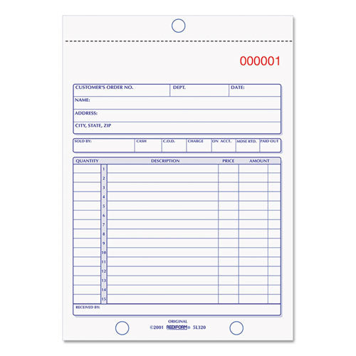 Rediform® wholesale. Sales Book, 5 1-2 X 7 7-8, Carbonless Duplicate, 50 Sets-book. HSD Wholesale: Janitorial Supplies, Breakroom Supplies, Office Supplies.