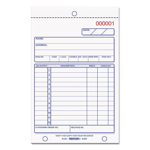 Rediform® wholesale. Sales Book, 4 1-4 X 6 3-8, Carbonless Duplicate, 50 Sets-book. HSD Wholesale: Janitorial Supplies, Breakroom Supplies, Office Supplies.