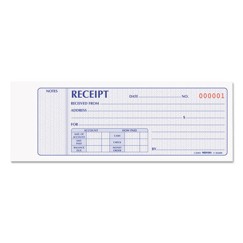 Rediform® wholesale. Receipt Book, 7 X 2 3-4, Carbonless Duplicate, 100 Sets-book. HSD Wholesale: Janitorial Supplies, Breakroom Supplies, Office Supplies.