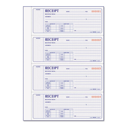 Rediform® wholesale. Receipt Book, 7 X 2 3-4, Carbonless Duplicate, 400 Sets-book. HSD Wholesale: Janitorial Supplies, Breakroom Supplies, Office Supplies.