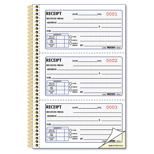 Rediform® wholesale. Money Receipt Book, 5 X 2 3-4, Two-part Carbonless, 225 Sets-book. HSD Wholesale: Janitorial Supplies, Breakroom Supplies, Office Supplies.