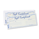 Rediform® wholesale. Gift Certificates W-envelopes, 8-1-2w X 3-2-3h, Blue-gold, 25-pack. HSD Wholesale: Janitorial Supplies, Breakroom Supplies, Office Supplies.