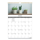 Blueline® wholesale. 12-month Wall Calendar, 12 X 17, Succulent Plants, 2021. HSD Wholesale: Janitorial Supplies, Breakroom Supplies, Office Supplies.