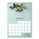 Blueline® wholesale. One Month Per Page Twin Wirebound Wall Calendar, Floral, 12 X 17, 2021. HSD Wholesale: Janitorial Supplies, Breakroom Supplies, Office Supplies.