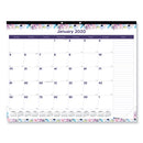 Blueline® wholesale. Passion Monthly Deskpad Calendar, Chipboard Back, Floral Design, 22 X 17, 2021. HSD Wholesale: Janitorial Supplies, Breakroom Supplies, Office Supplies.