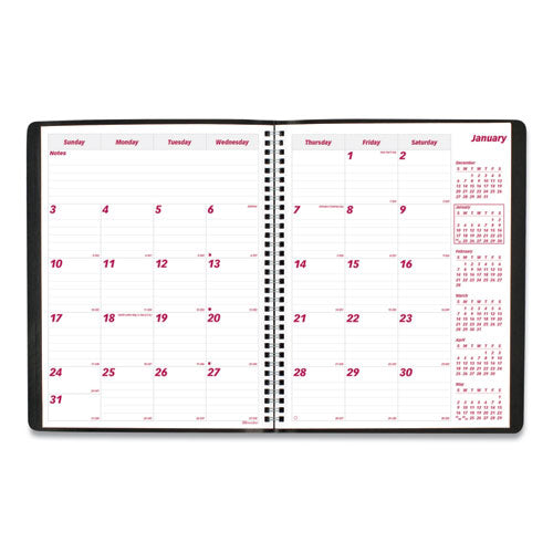 Brownline® wholesale. Essential Collection 14-month Ruled Planner, 11 X 8.5, Black, 2021. HSD Wholesale: Janitorial Supplies, Breakroom Supplies, Office Supplies.