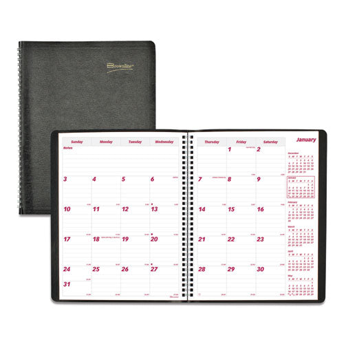 Brownline® wholesale. Essential Collection 14-month Ruled Planner, 11 X 8.5, Black, 2021. HSD Wholesale: Janitorial Supplies, Breakroom Supplies, Office Supplies.
