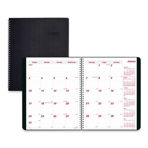 Brownline® wholesale. Duraflex 14-month Planner, 11 X 8.5, Black, 2021. HSD Wholesale: Janitorial Supplies, Breakroom Supplies, Office Supplies.