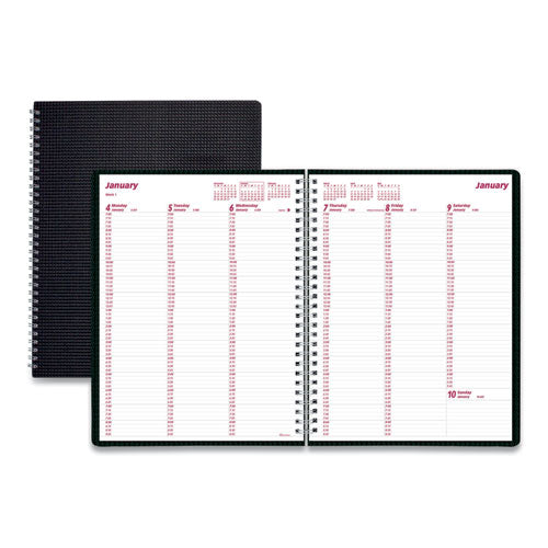 Brownline® wholesale. Duraflex Weekly Planner, 11 X 8.5, Black, 2021. HSD Wholesale: Janitorial Supplies, Breakroom Supplies, Office Supplies.