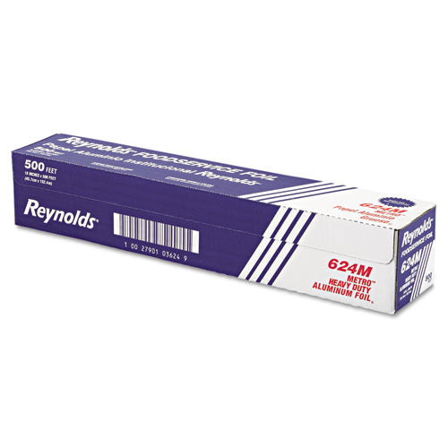 Reynolds Wrap® wholesale. Metro Aluminum Foil Roll, Light Gauge, 18" X 500 Ft, Silver. HSD Wholesale: Janitorial Supplies, Breakroom Supplies, Office Supplies.