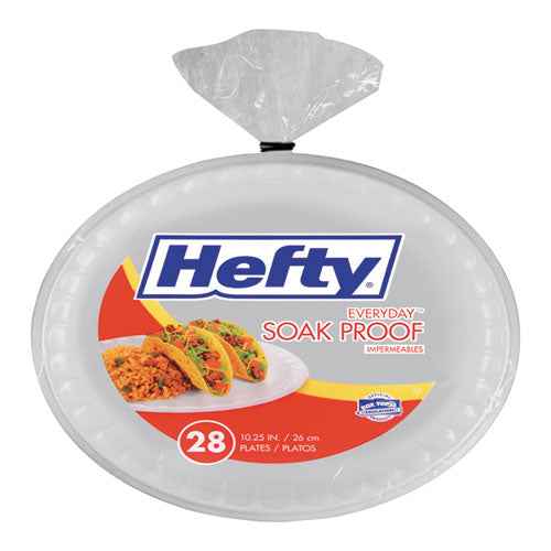 Hefty® wholesale. Soak Proof Tableware, Foam Plates, 10 1-4" Dia, White, 25-pack 10 Packs-carton. HSD Wholesale: Janitorial Supplies, Breakroom Supplies, Office Supplies.