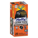 Hefty® wholesale. Ultra Flex Waste Bags, 30 Gal, 1.05 Mil, 6" X 2.1", Black, 150-carton. HSD Wholesale: Janitorial Supplies, Breakroom Supplies, Office Supplies.