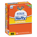 Hefty® wholesale. Strong Tall Kitchen Drawstring Bags, 13 Gal, 0.9 Mil, 23.75" X 27", White, 90-box. HSD Wholesale: Janitorial Supplies, Breakroom Supplies, Office Supplies.
