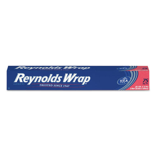 Reynolds Wrap® wholesale. Standard Aluminum Foil Roll, 12" X 75 Ft, Silver, 35-carton. HSD Wholesale: Janitorial Supplies, Breakroom Supplies, Office Supplies.