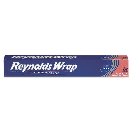 Reynolds Wrap® wholesale. Standard Aluminum Foil Roll, 12" X 75 Ft, Silver. HSD Wholesale: Janitorial Supplies, Breakroom Supplies, Office Supplies.