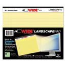 Roaring Spring® wholesale. Wide Landscape Format Writing Pad, Medium-college Rule, 11 X 9.5, Canary, 40 Sheets. HSD Wholesale: Janitorial Supplies, Breakroom Supplies, Office Supplies.