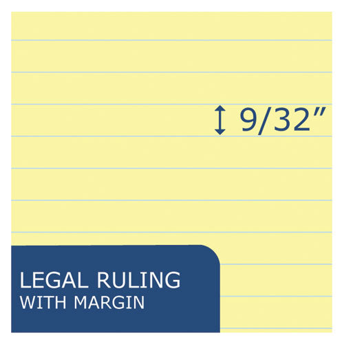 Roaring Spring® wholesale. Recycled Legal Pad, Wide-legal Rule, 8.5 X 11, Canary, 40 Sheets, Dozen. HSD Wholesale: Janitorial Supplies, Breakroom Supplies, Office Supplies.