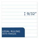 Roaring Spring® wholesale. Recycled Legal Pad, Wide-legal Rule, 8.5 X 11, White, 40 Sheets, Dozen. HSD Wholesale: Janitorial Supplies, Breakroom Supplies, Office Supplies.