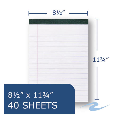 Roaring Spring® wholesale. Recycled Legal Pad, Wide-legal Rule, 8.5 X 11, White, 40 Sheets, Dozen. HSD Wholesale: Janitorial Supplies, Breakroom Supplies, Office Supplies.