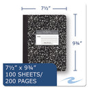 Roaring Spring® wholesale. Marble Cover Composition Book, Wide-legal Rule, Black Cover, 9.75 X 7.5, 100 Sheets. HSD Wholesale: Janitorial Supplies, Breakroom Supplies, Office Supplies.